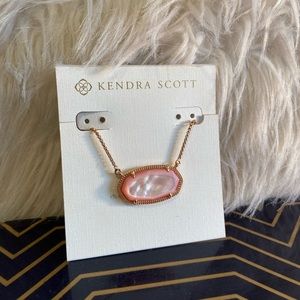 Kendra Scott Delaney Necklace in Lilac & Rose Gold